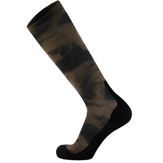 Mons Royale Atlas Snow Sock Unisex Digital Vert Ridge - Small