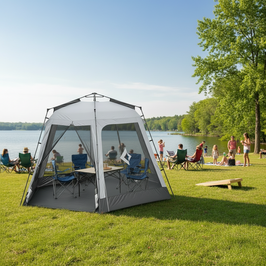 KingCamp Cairo 2 Fast Set Screen Tent 12 foot