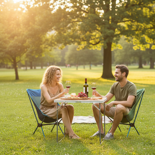 Lightweight Foldable 80 x 60 Camping Table