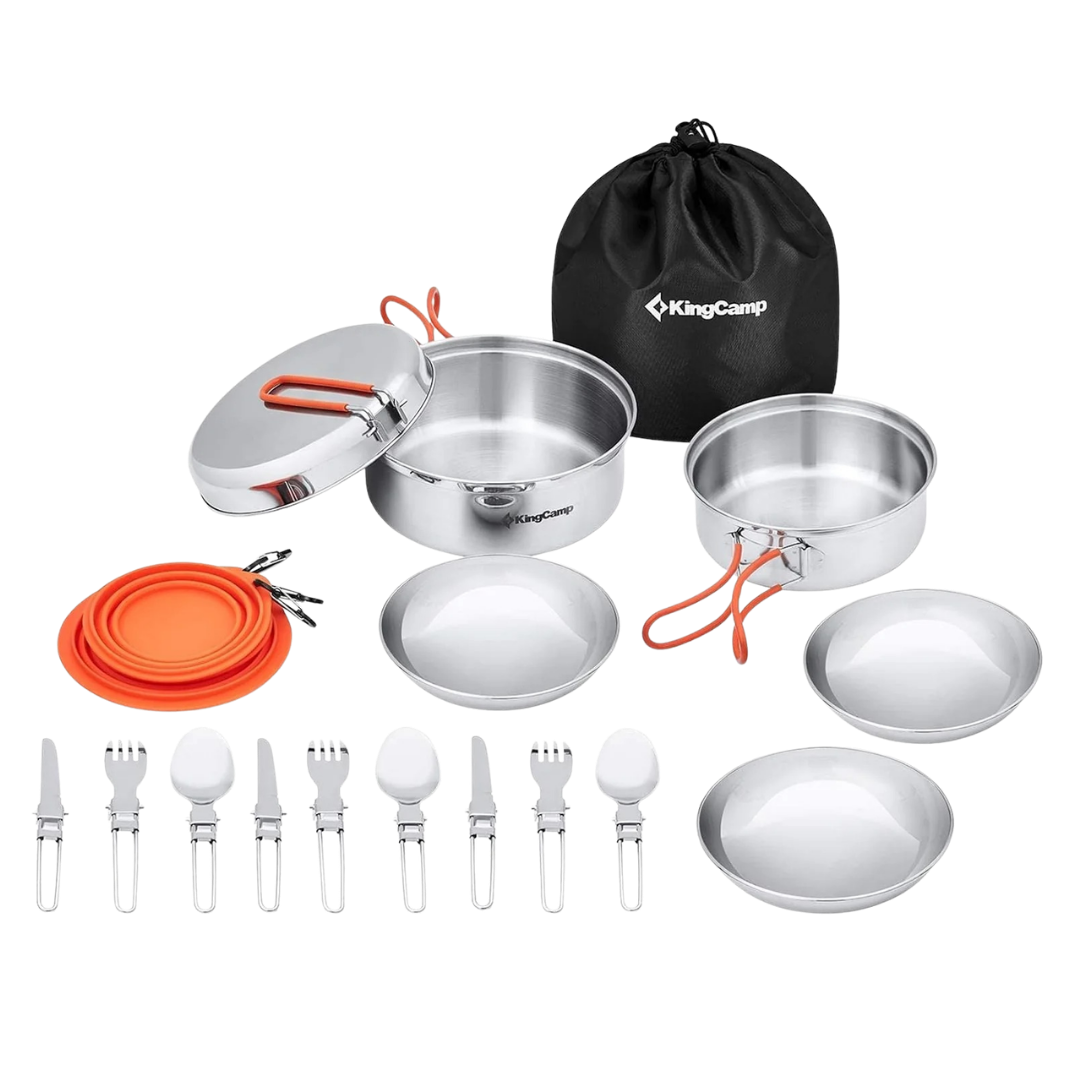 KingCamp ADVENTURER Stainless Steel Cookware Set