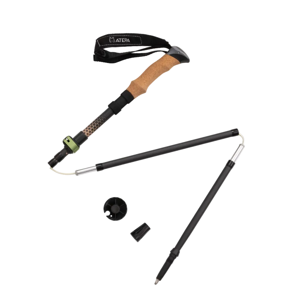 ATEPA Carbon Fibre Folding Trekking Pole - Single