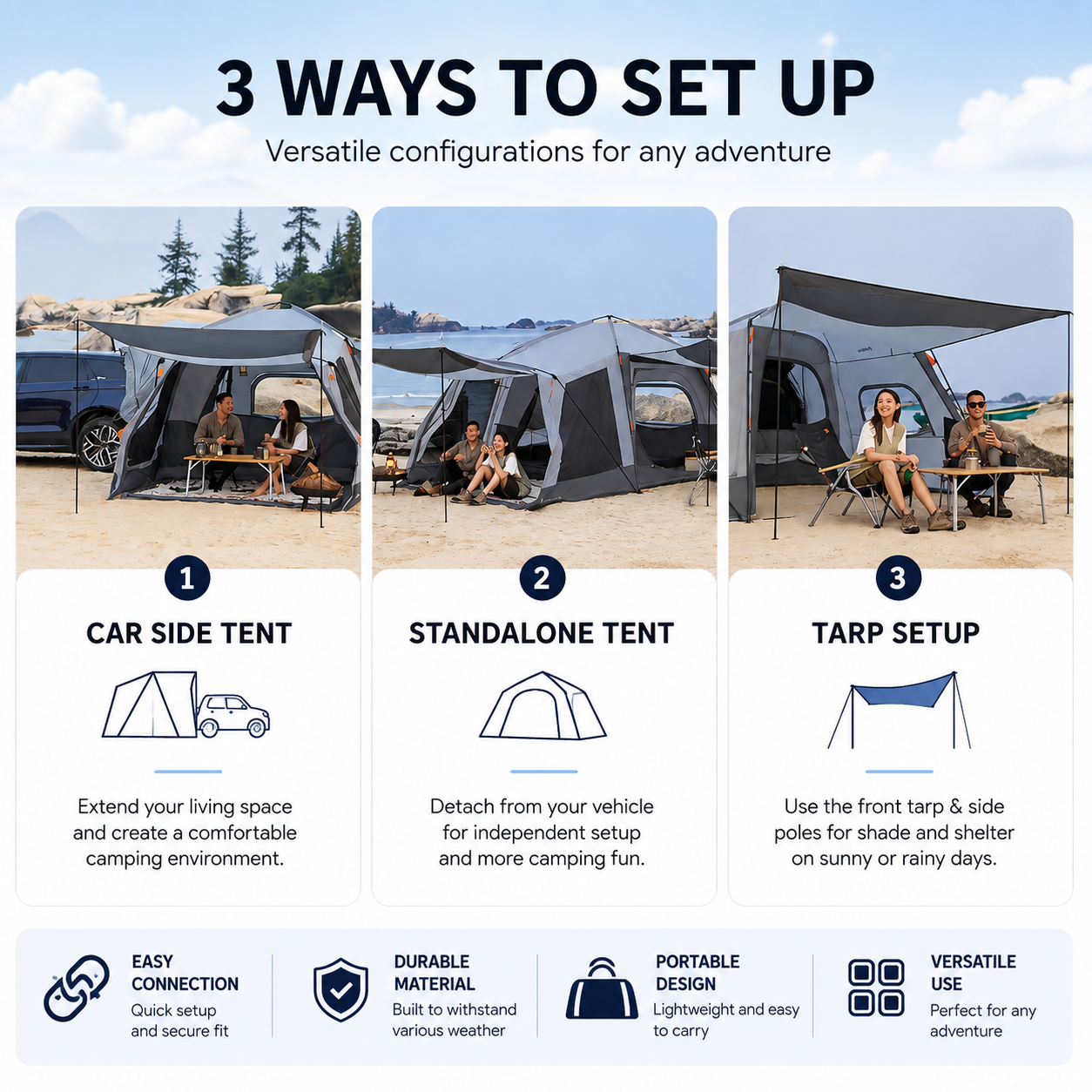 KingCamp BOUNDLESS X6 SUV Tent