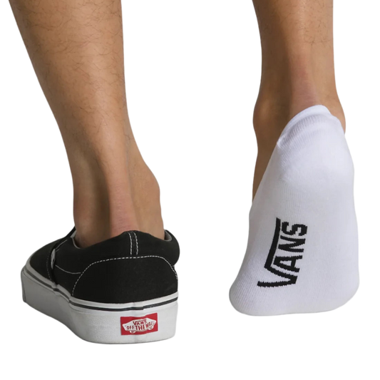 Vans Classic Super No Show Socks 3 Pack White