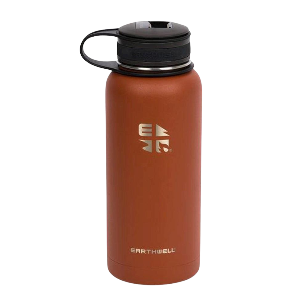 Earthwell 950ml- Insulated Bottle with 2 Pint Cups with Free Cup Holders - 2 Colours