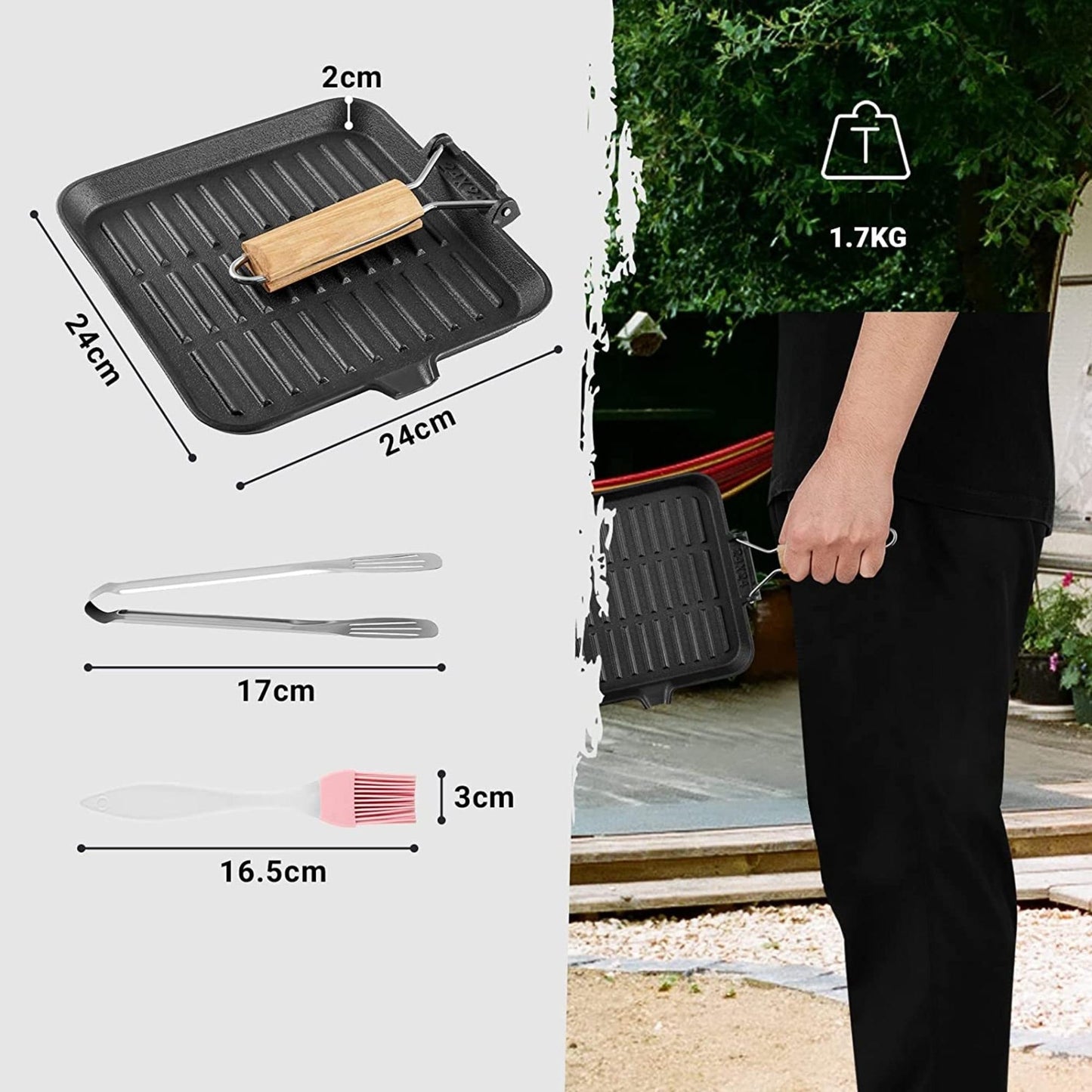 KingCamp Direct Flame Induction Frying Pan