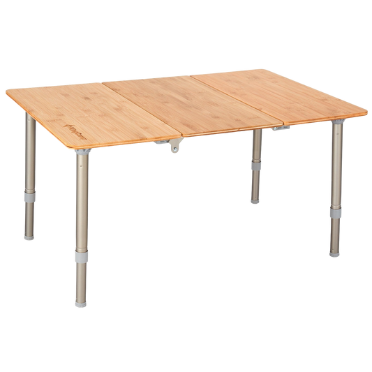 KingCamp Folding 3 section Bamboo table - 75 x 50cm