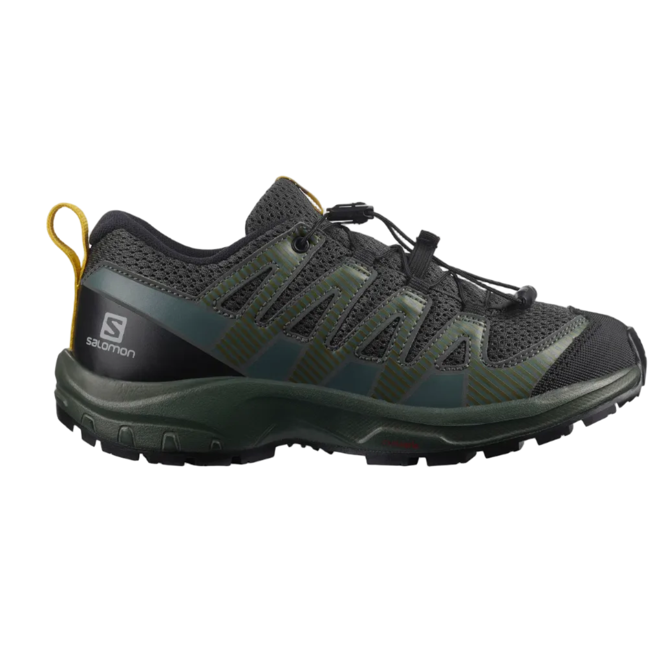 Salomon Xa Pro V8 Junior Shoe-Black Urban Chic Sulphur-2.5UK