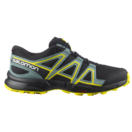 Salomon SPEEDCROSS J Men's Shoes- BLACK/BLACK/EVENING PRIMROSE-8.5