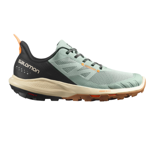 Salomon Outpulse-Wrought Iron Bleached Sand Vibrant Orange-8.5