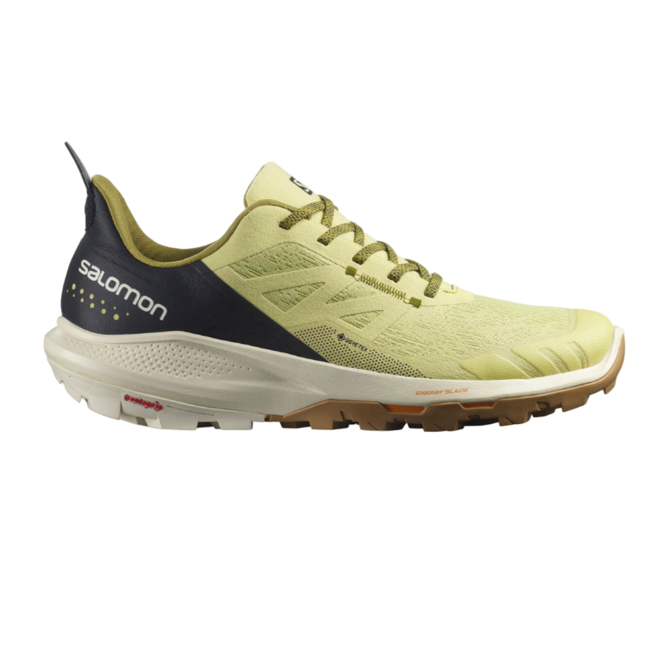 Salomon Outpulse Gtx-Leek Green Black Tobacco Brown-8.5