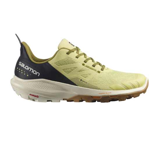 Salomon Outpulse Gtx-Leek Green Black Tobacco Brown-8.5