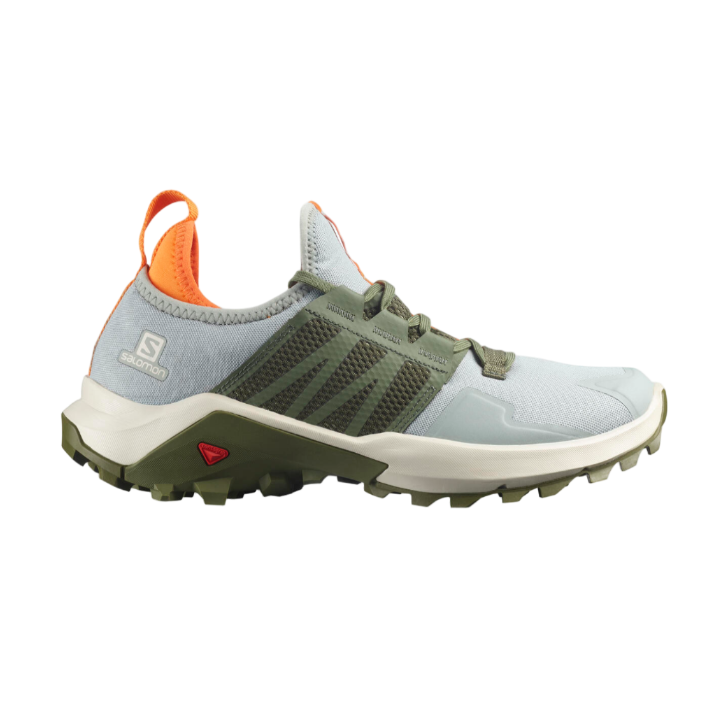 Salomon Madcross-Wrought Iron Olivine. Vibrant Orange-8.5