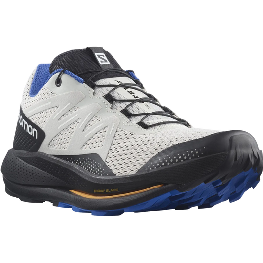 Salomon PULSAR TRAIL Men's Shoe - LUNAR ROCK/BLACK/DAZZLING BLUE -8.5