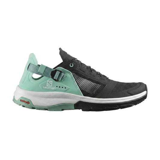 Salomon Tech Amphib 4 Women's Shoe-Black Yucca Granite Green-5.5