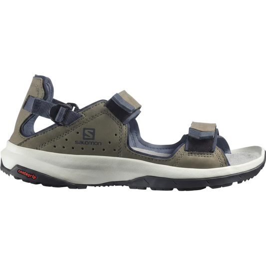 Salomon Men's Tech Sandal Premium Leather-Bungee Cord India Ink Phantom-8.5