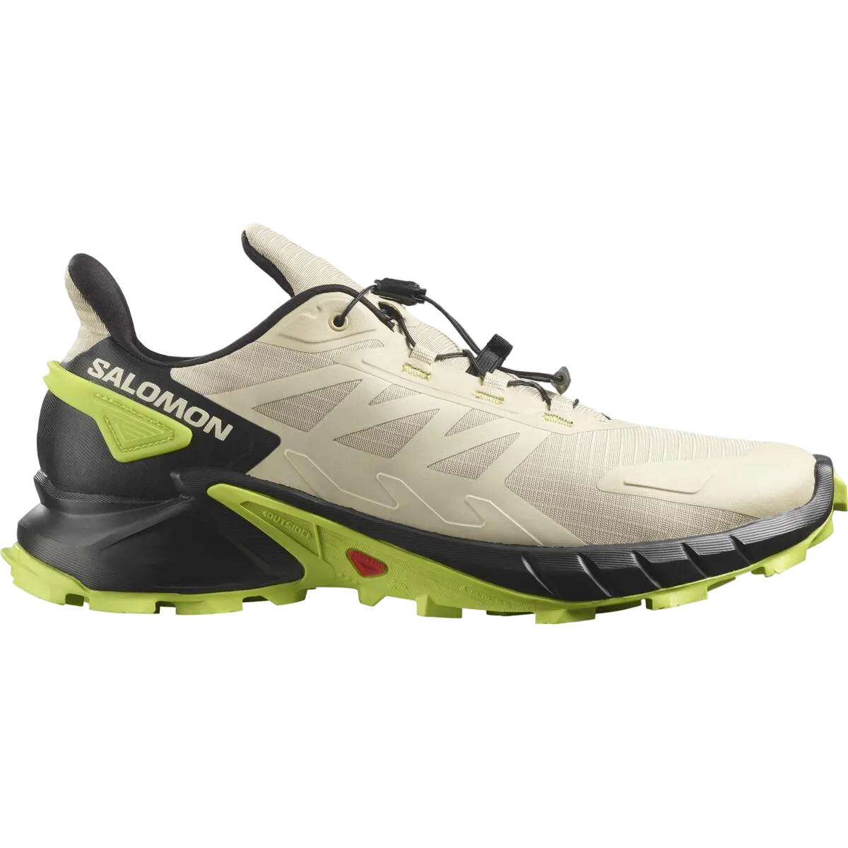 Salomon Supercross 4 Men's Shoe-Safari/Black/Acid Lime-8.5