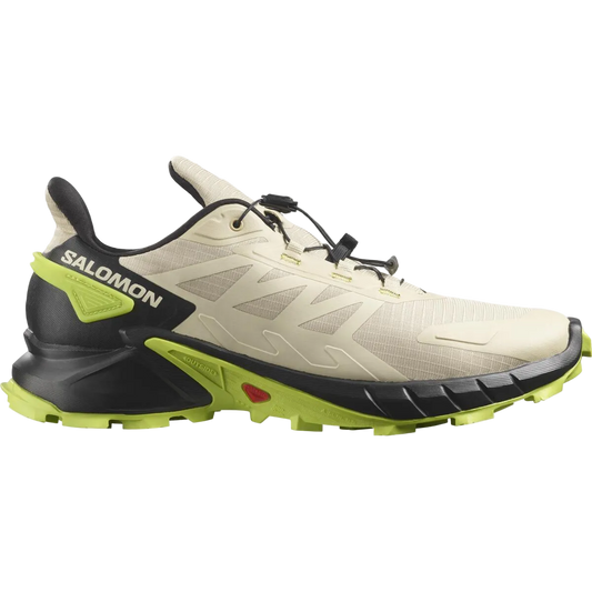 Salomon Supercross 4 Men's Shoe-Safari/Black/Acid Lime-8.5