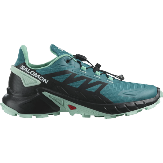 Salomon Supercross 4 Women's Shoe-Harbor Blue/Black/Yucca-5.5