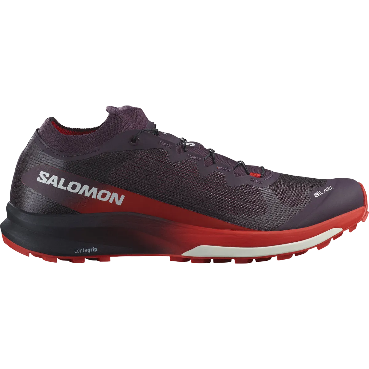 Salomon S/Lab Ultra 3 V2 Mave Men's Shoe-Maverick/Racing Red/White-8.5