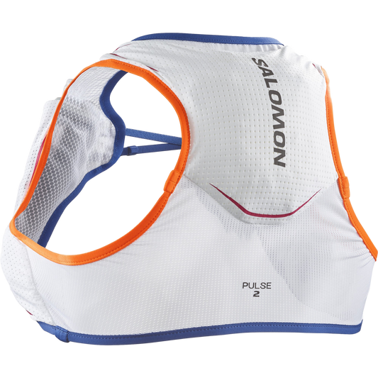 Salomon Pulse 2 Vest White/Surf The Web/Dragon Fire - Medium