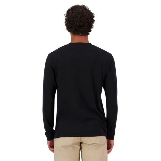 Mons Royale Mens Icon Relaxed Long Sleeve - Black