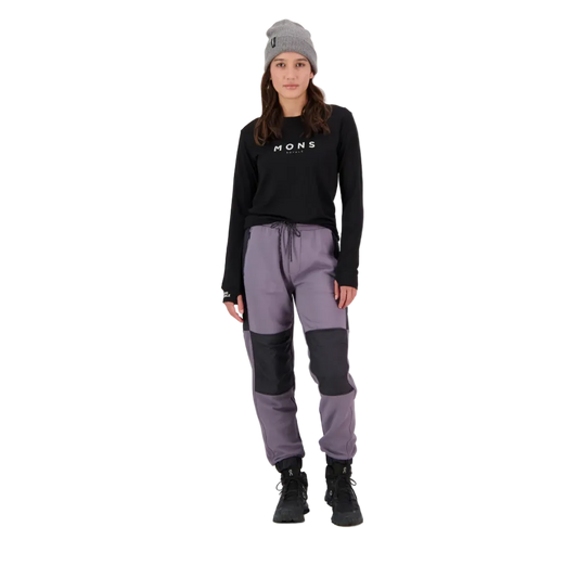 Mons Royale Womens Yotei Merino L/S Black