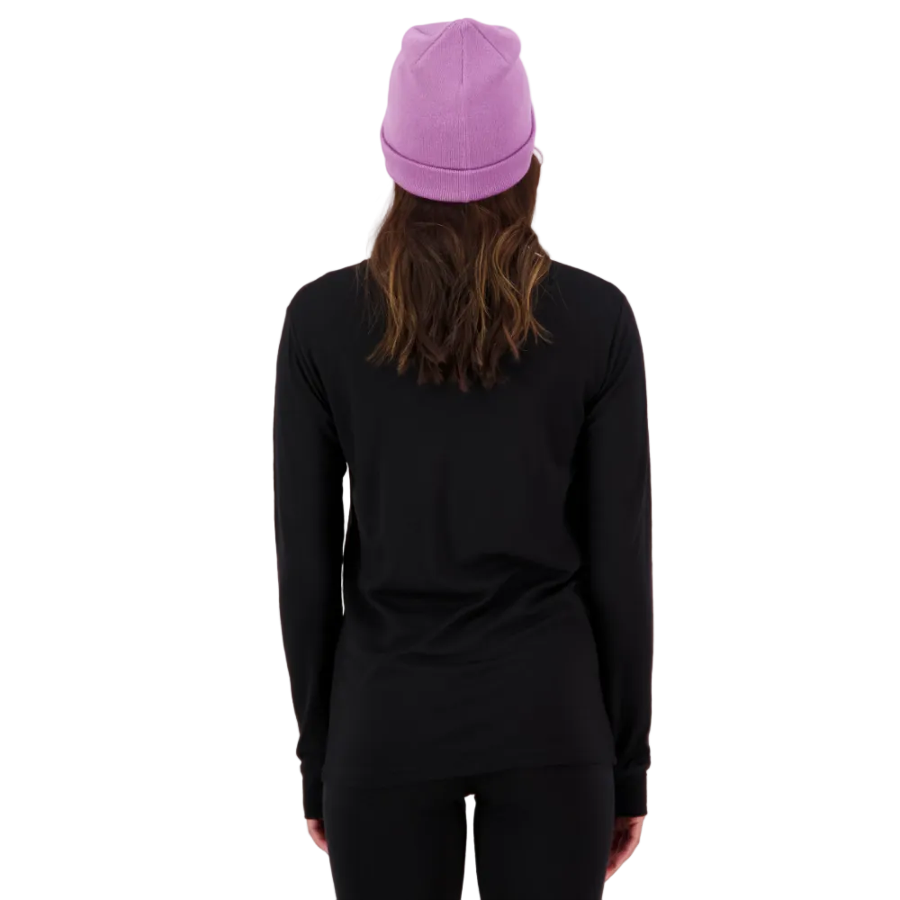 Mons Royale Womens Yotei Merino L/S Black