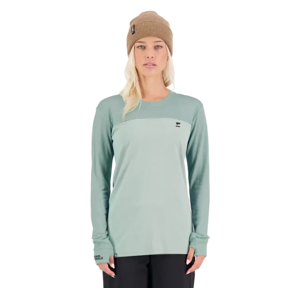Mons Royale Womens Yotei Merino L/S Glacier Dew