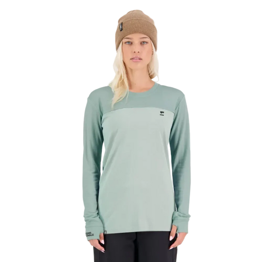 Mons Royale Womens Yotei Merino L/S Glacier Dew