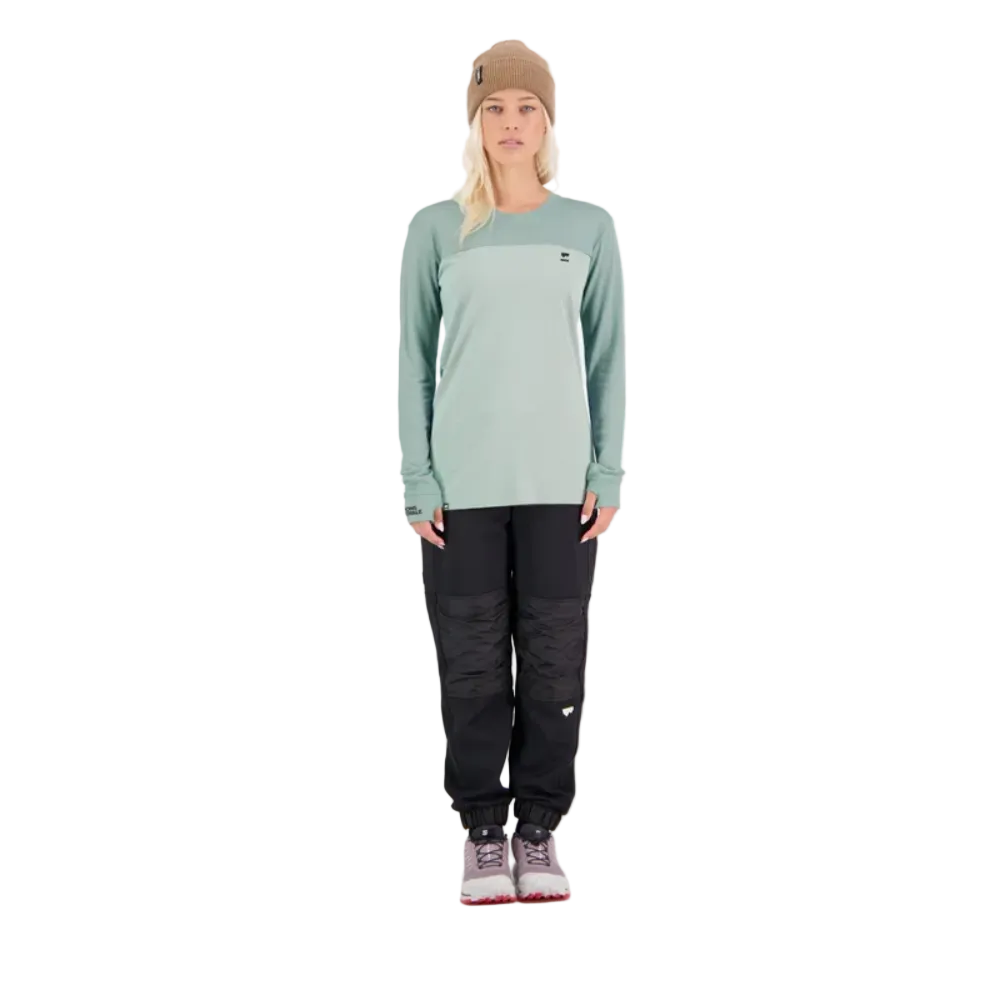 Mons Royale Womens Yotei Merino L/S Glacier Dew