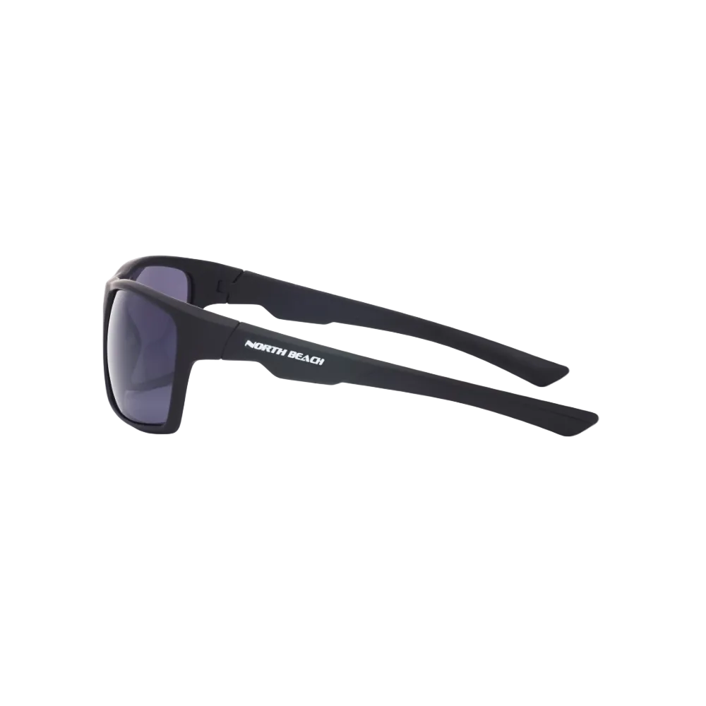 North Beach Pearleye Polarised Sunglasses - Matt Black