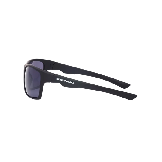 North Beach Pearleye Polarised Sunglasses - Matt Black