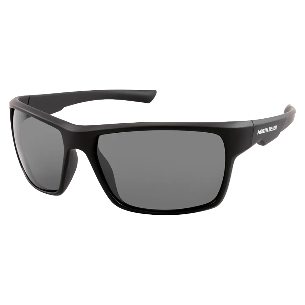 North Beach Pearleye Polarised Sunglasses - Matt Black
