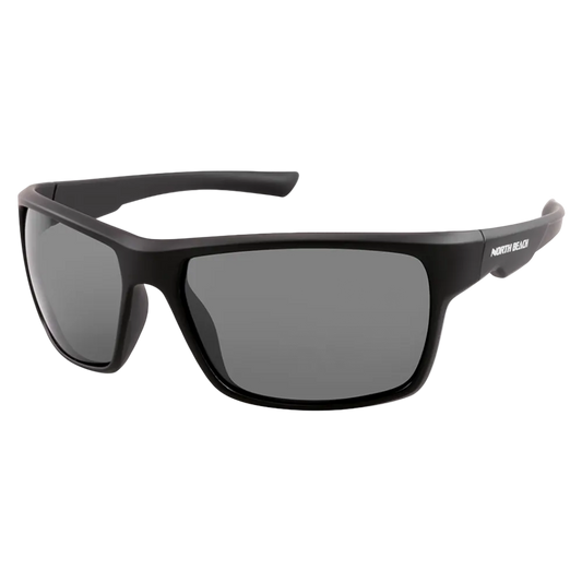 North Beach Pearleye Polarised Sunglasses - Matt Black