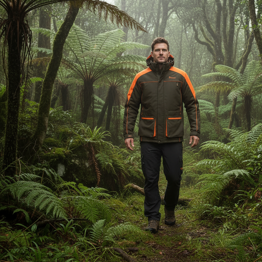 PINEWOOD Wild Boar Extreme Hunting Jacket - Brown/Orange