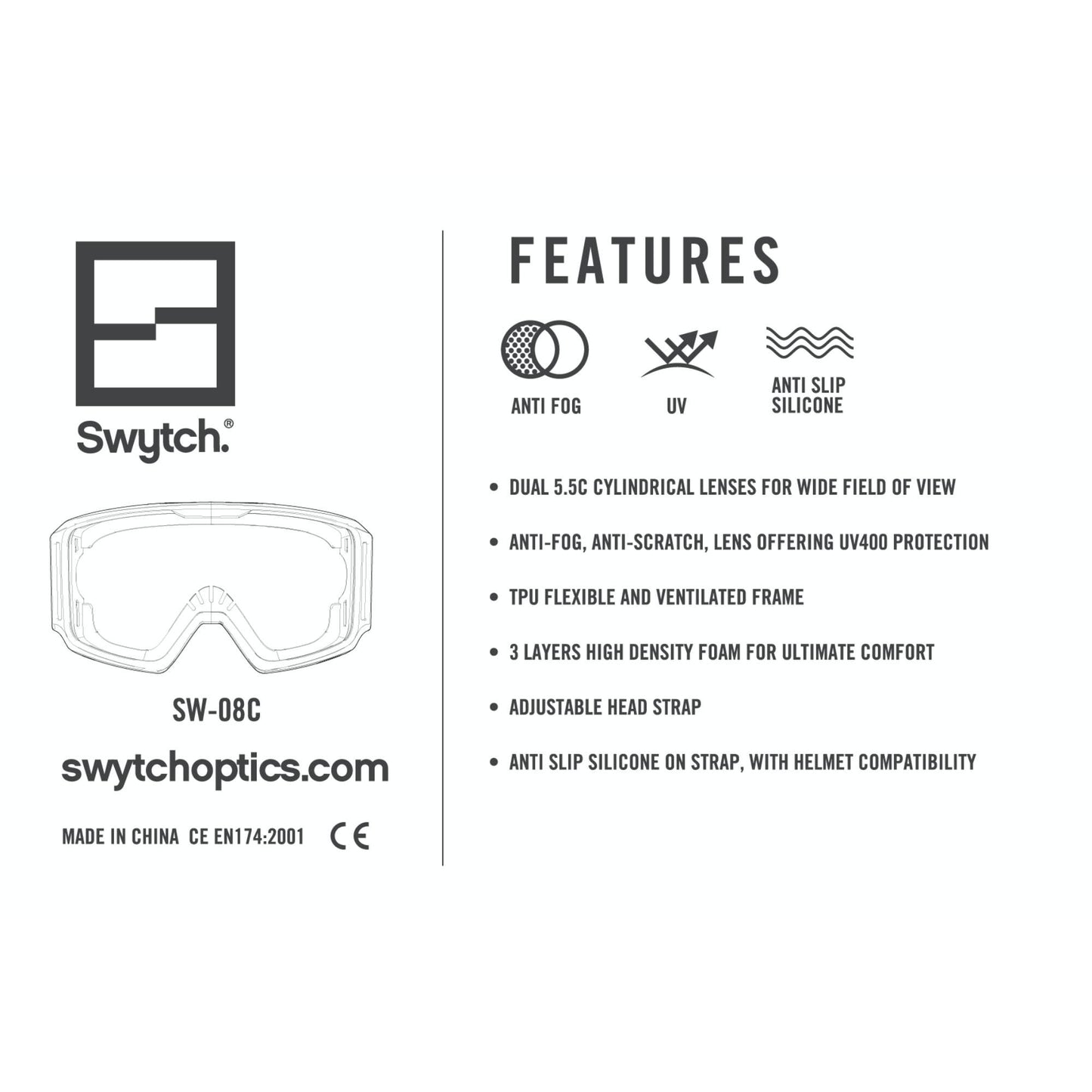Swytch Magnaswap Snow Goggles - Blue