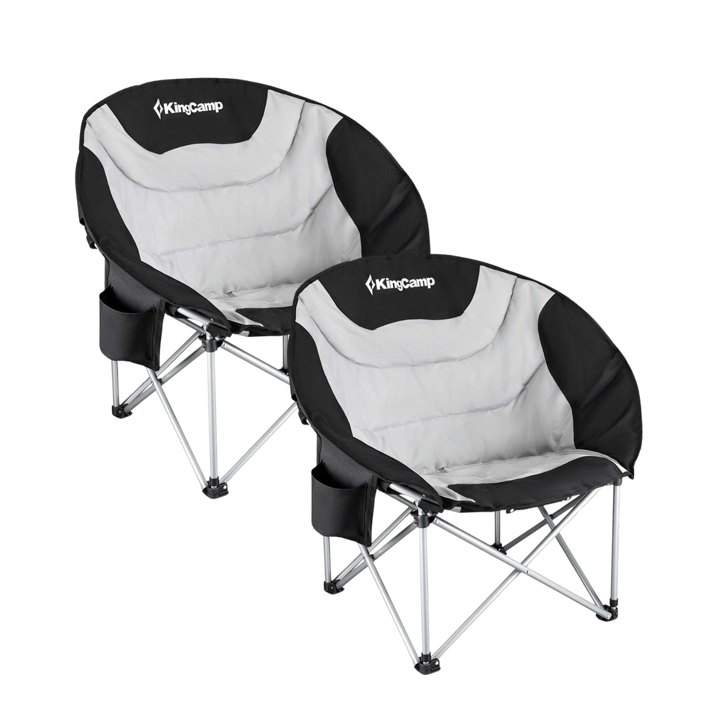 KingCamp Cherry Padded Moon Chair - Twin Pack