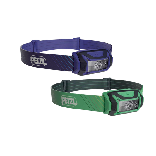 Petzl TIkka Core Blue & Green Headlamp - 450 Lumens Twin pack