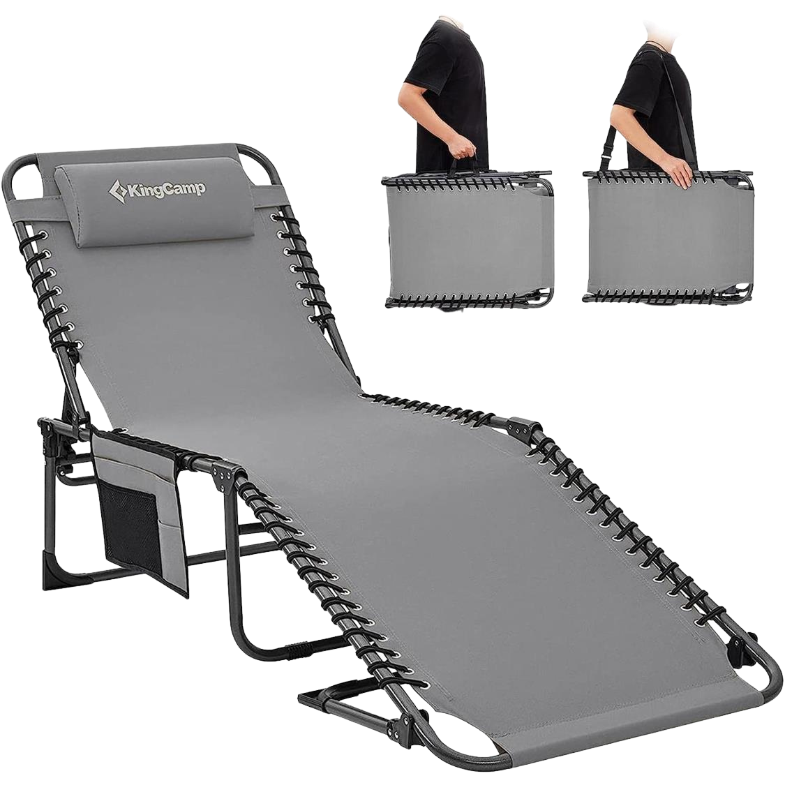 KingCamp Berlin Folding Sun Lounger