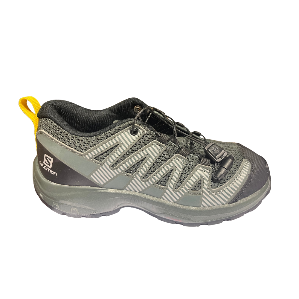Salomon Xa Pro V8 Junior Shoe-Black Urban Chic Sulphur-2.5UK