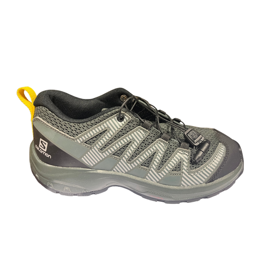 Salomon Xa Pro V8 Junior Shoe-Black Urban Chic Sulphur-2.5UK