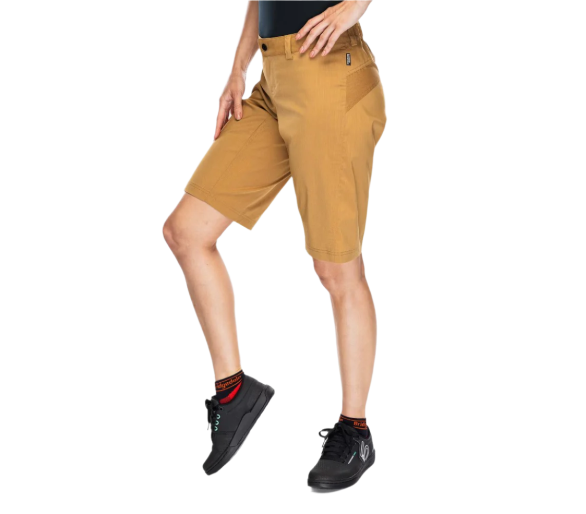 Mons Royale Women's Virage Bike Shorts 2.0 Logo Cumin
