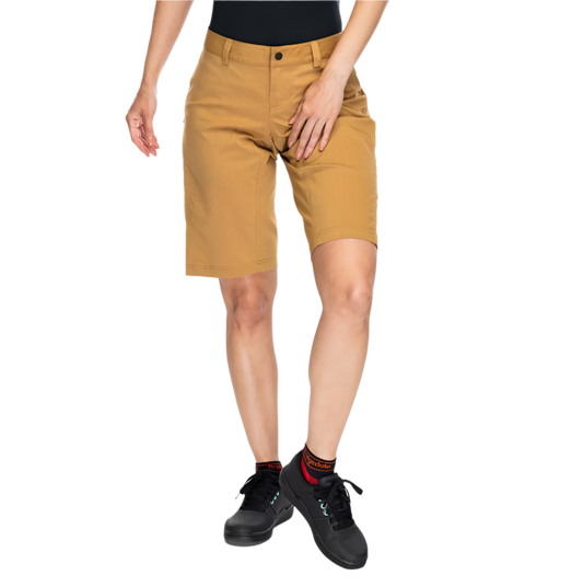 Mons Royale Women's Virage Bike Shorts 2.0 Logo Cumin