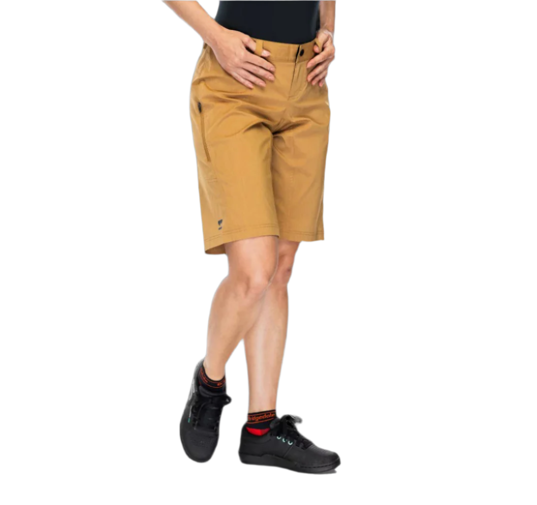 Mons Royale Women's Virage Bike Shorts 2.0 Logo Cumin