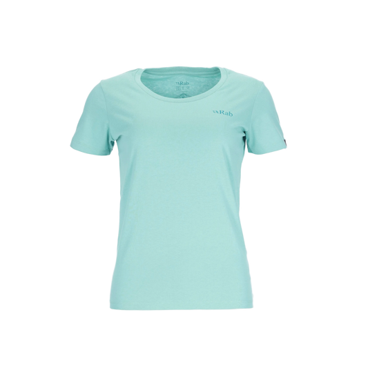 Rab Stance Mountain Peak Women's Organic Tee Blue - 10