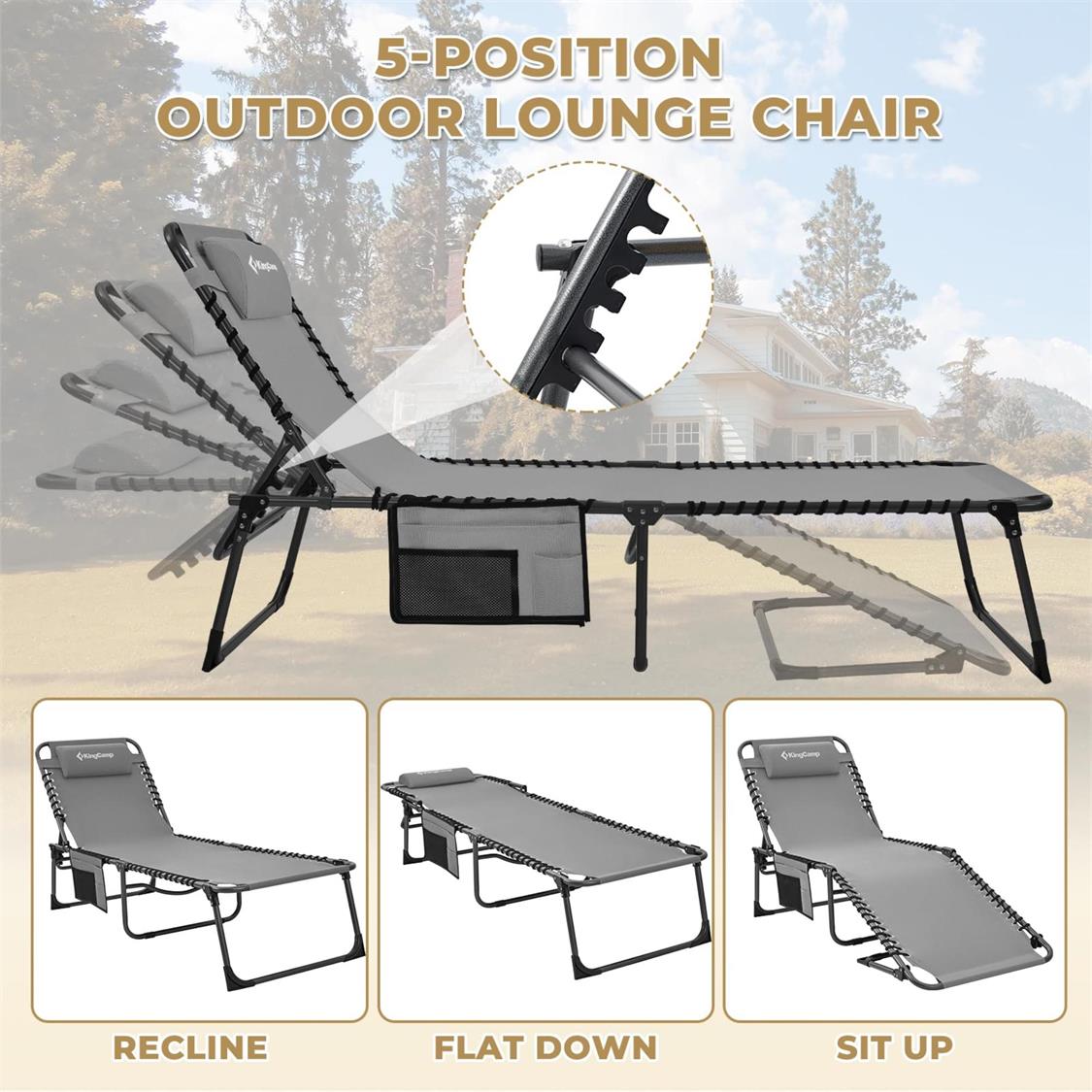KingCamp Berlin Folding Sun Lounger (7)
