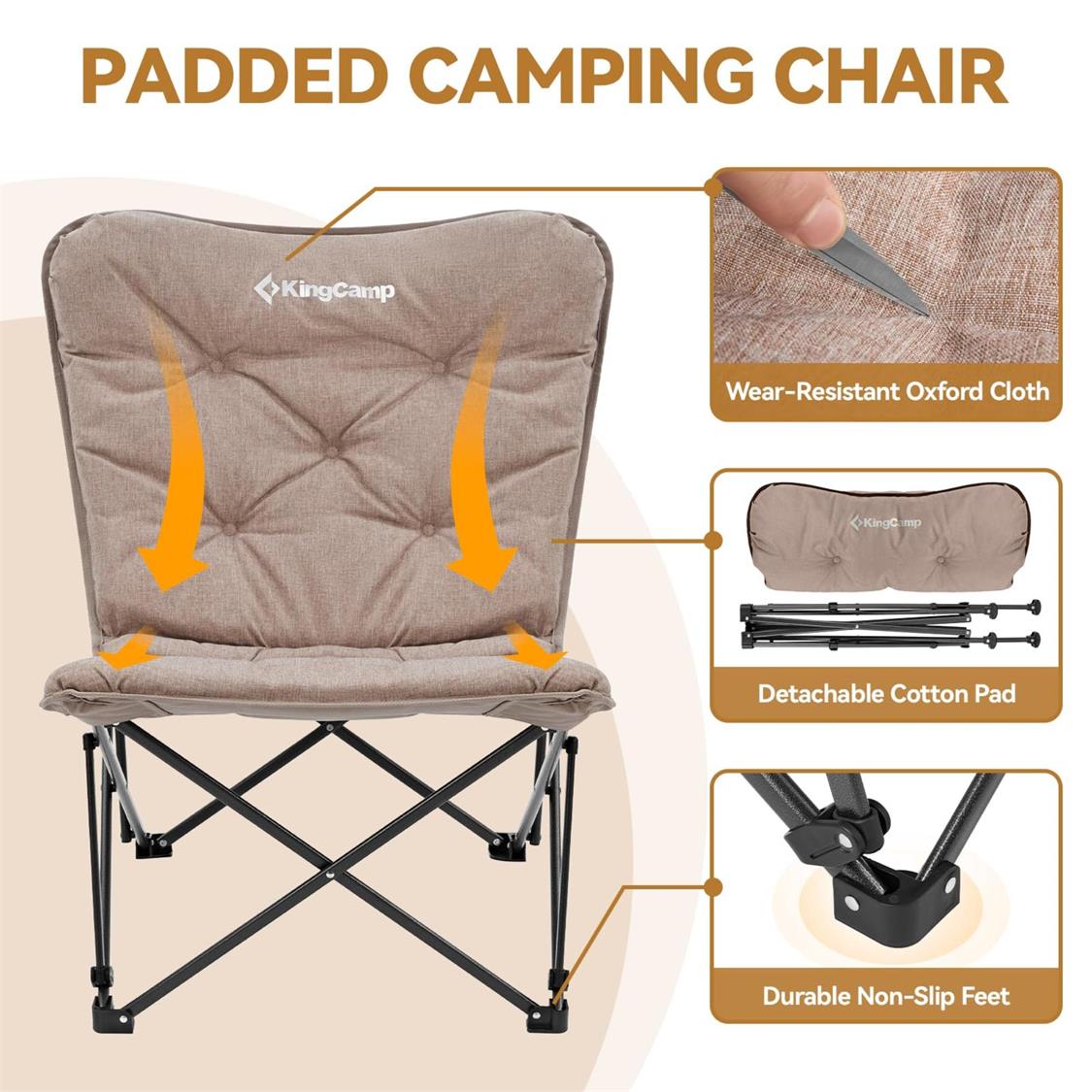 KingCamp LEMON Padded Butterfly Folding chair (4)