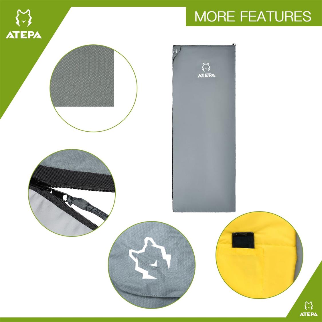 ATEPA LIGHT 1200 Sleeping Bag (2)