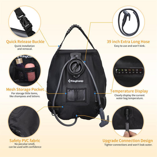KingCamp Portable Solar Shower Bag For Camping (2)