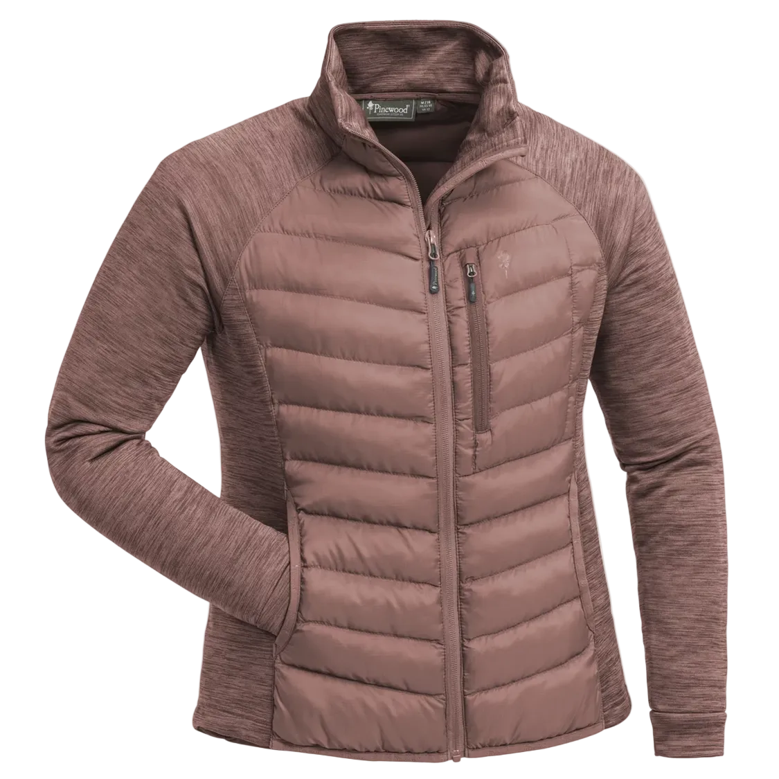 Pinewood Abisko Hybrid Women's Powerfleece Marron Rose - Small